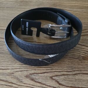 Michael Kors Black Leather Belt